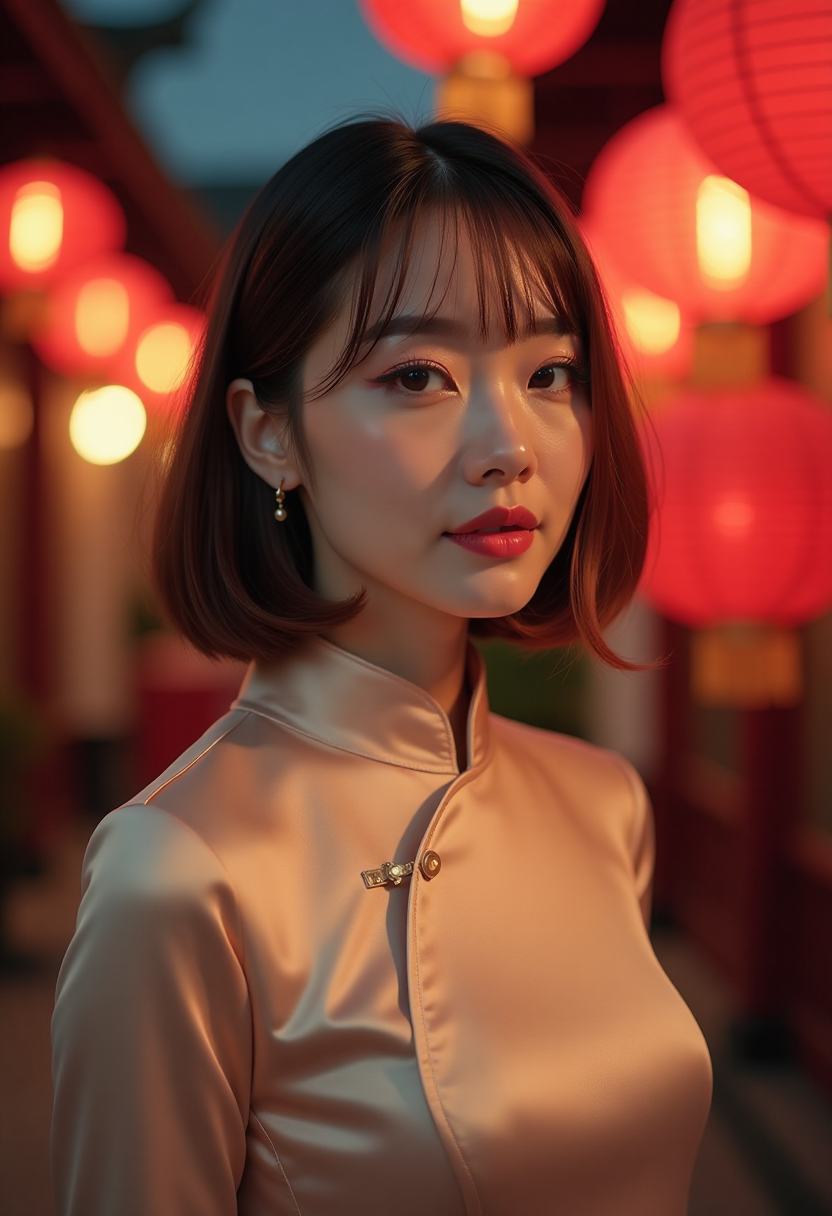 极光下的露营车